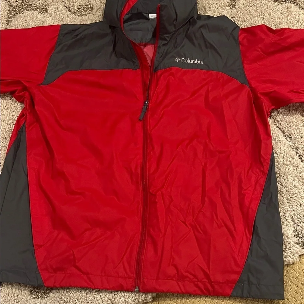 Columbia Bold Red and Charcoal Jacket, Large